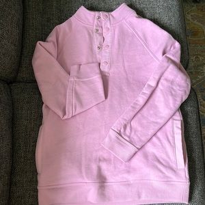 Girls pink Cat and Jack sweatshirt with pockets, size large (12-14)